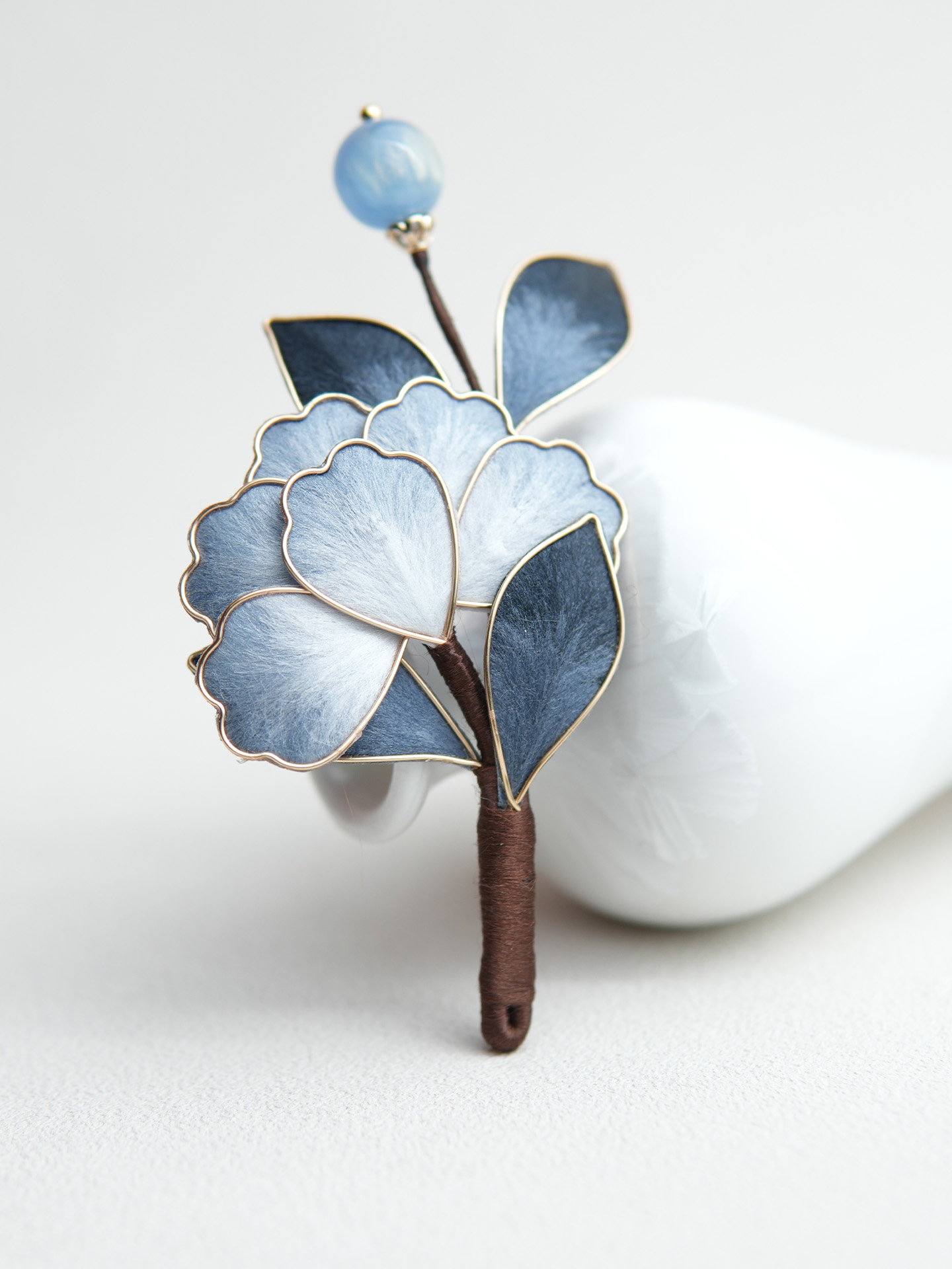 雾蓝花事[牡丹]