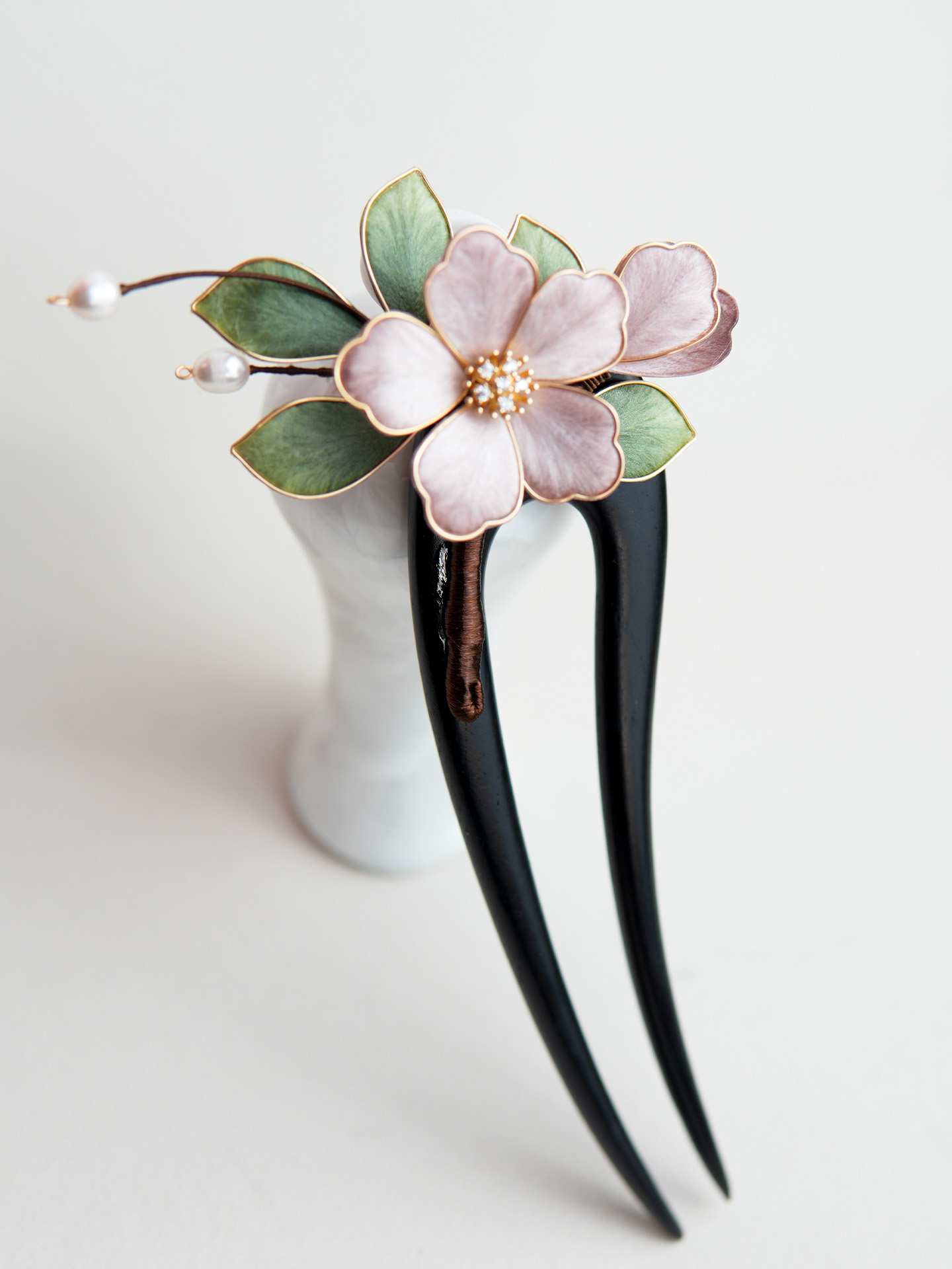 相思遥[柔樱粉5叶U钗]