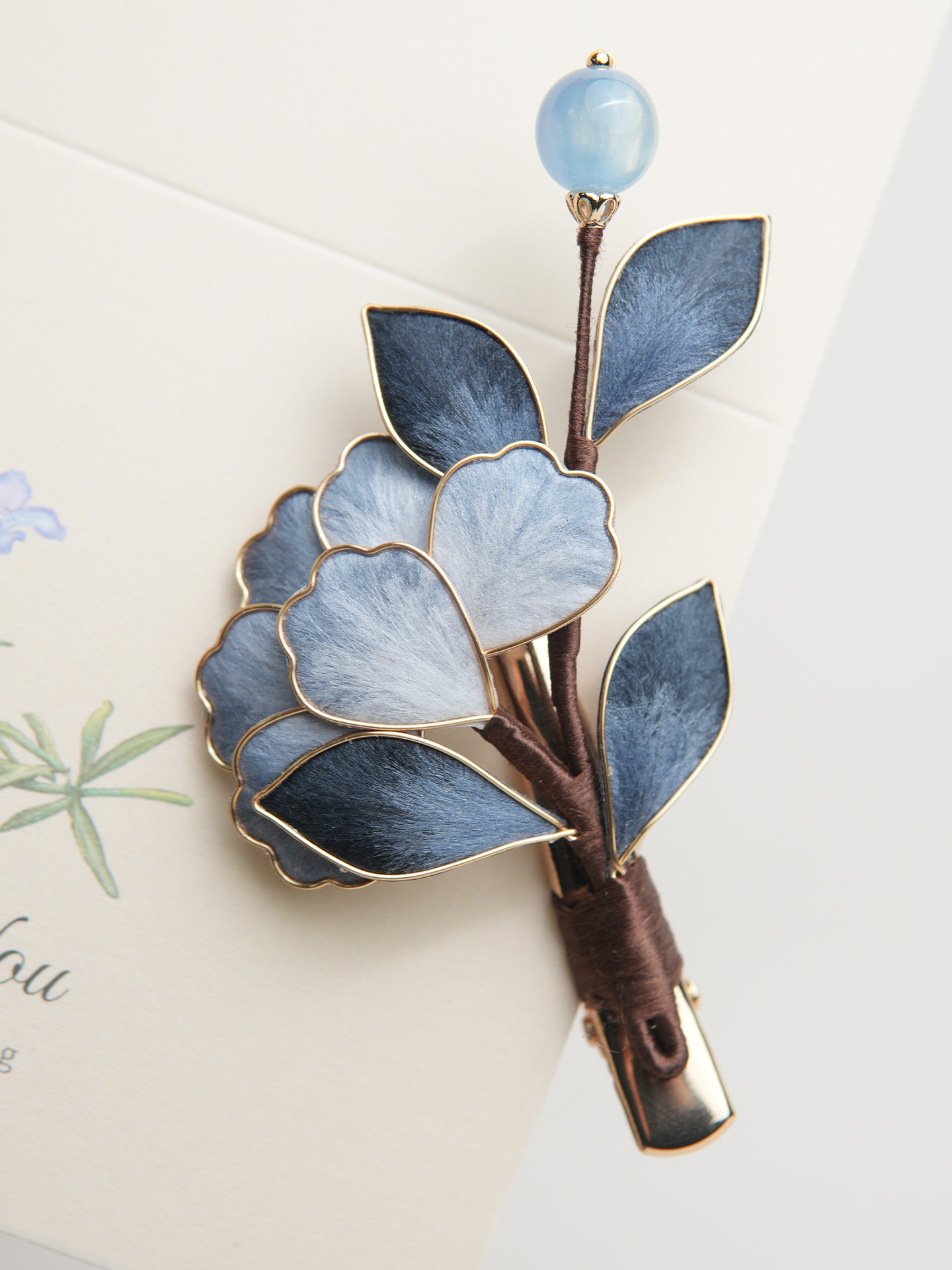 雾蓝花事[牡丹]